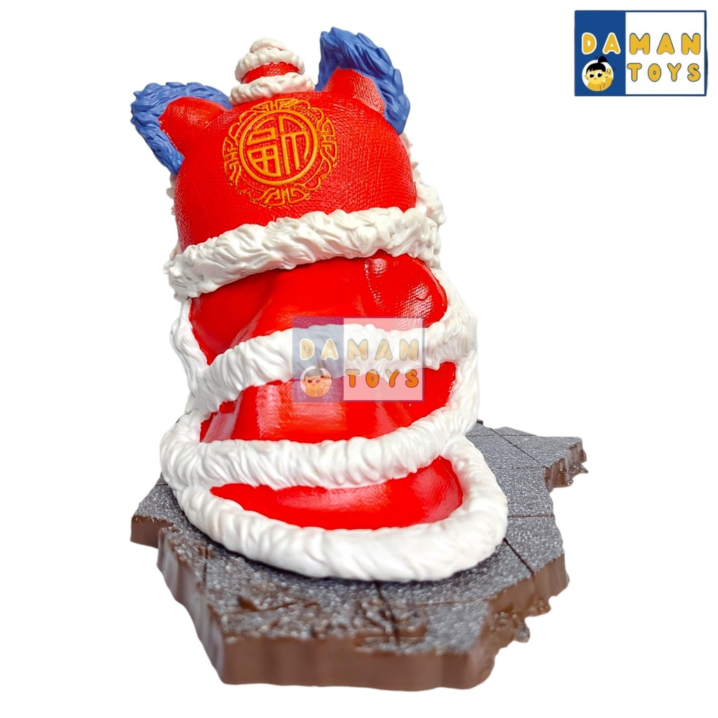 Figur Pajangan Anime One Piece New Year Lion Dance Luffy Action Figure Dolls Koleksi