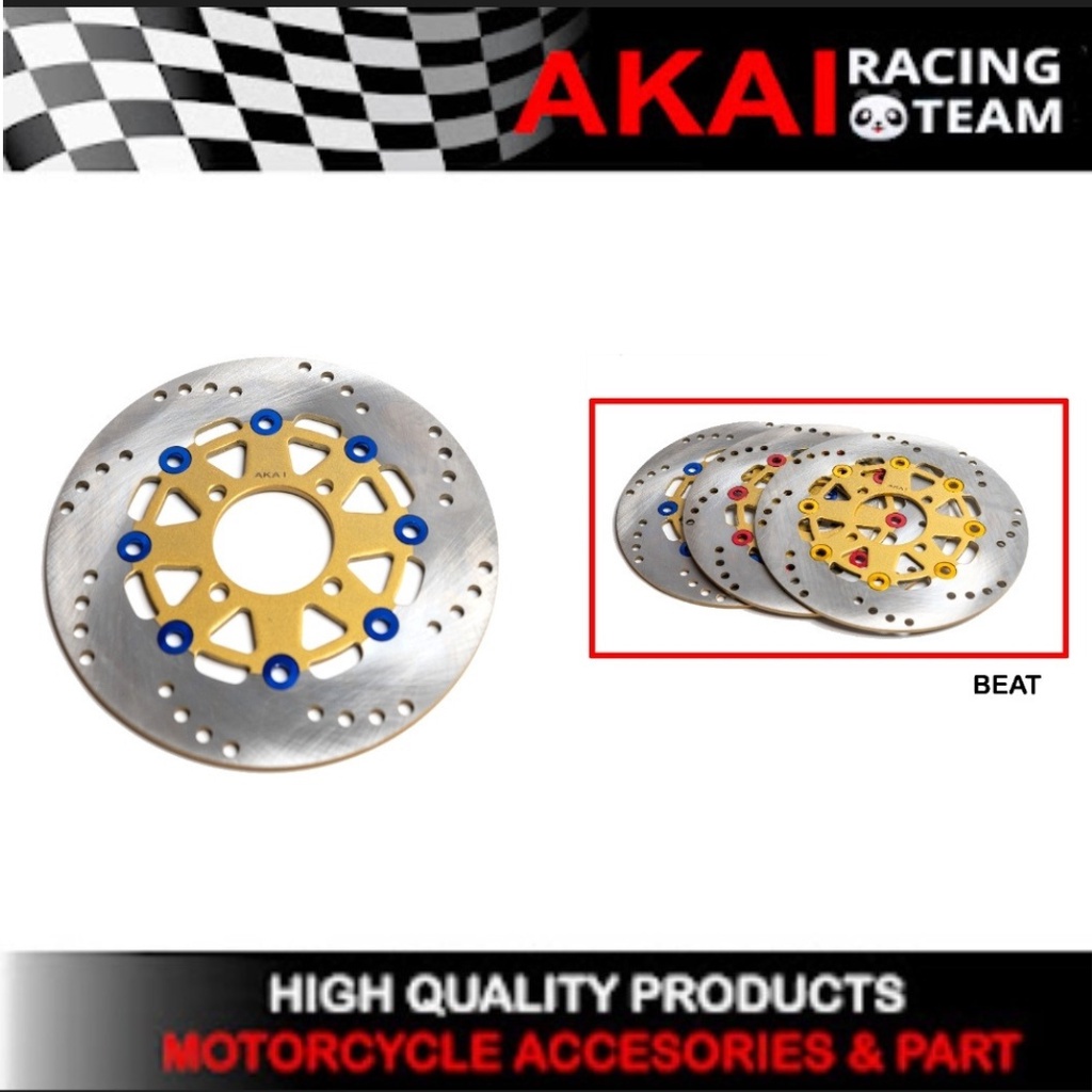 Akai Racing Store - Piringan Cakram Depan Variasi Ukuran Standar Akai Racing Vario 110,Vario 125, Vario 150,Beat,Scoopy,Spacy,Genio