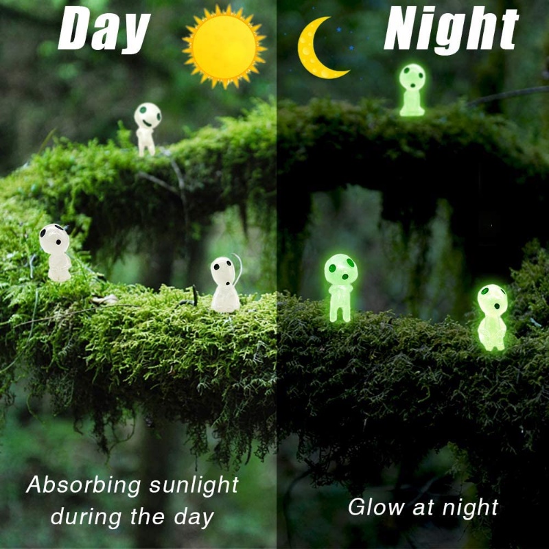 10 Pcs Miniatur Alien Spirit Luminous Bahan Resin Untuk Dekorasi Kamar Tidur