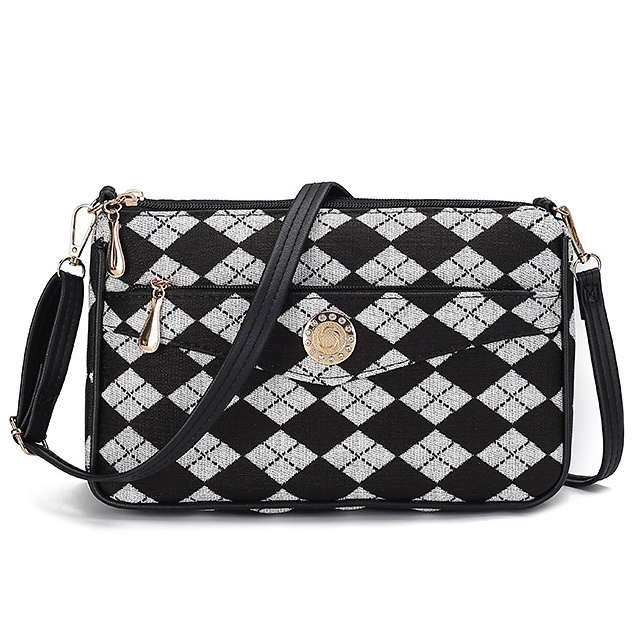 TAS SELEMPANG WANITA IMPORT KULIT MOTIF CATUR RATTLE TA692G2 SLING BAG CEWEK KOREA PREMIUM BRANDED KEKINIAN FASHION REMAJA MURAH SIMPLE CASUAL BATAM