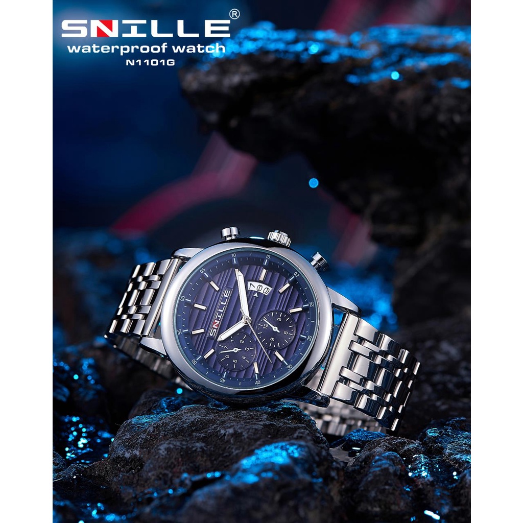 Snille Jam Tangan Rantai Pria Wanita Unisex Original Asli Anti Air Waterproof 1101