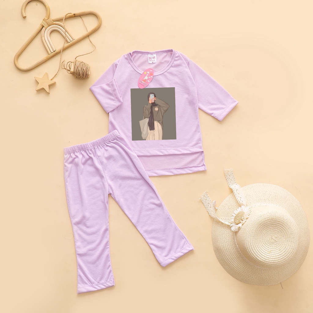 Setelan Anak &amp; Bayi Perempuan Slebew / Baju Anak Perempuan Viral / Baju Anak Anak 0 - 4 Tahun