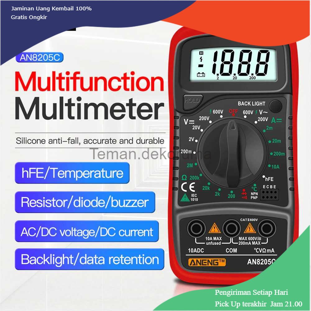 TD- PR2 ANENG Digital Multimeter Voltage Tester - AN8205C