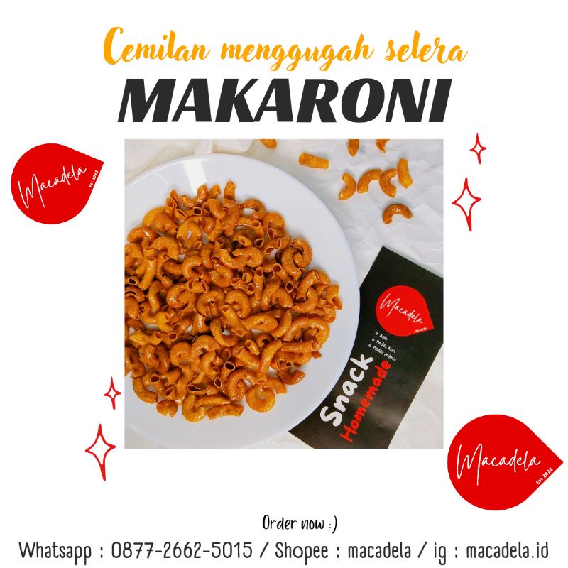 

Makaroni ala Macadela ( 200 gram) HOMEMADE