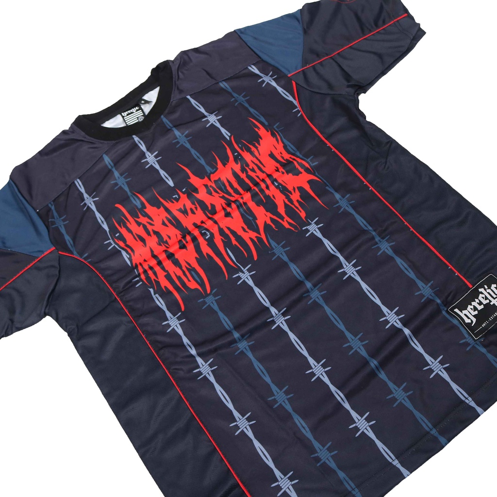 Heretic - NFL Jersey Shirt - Red Pentagram