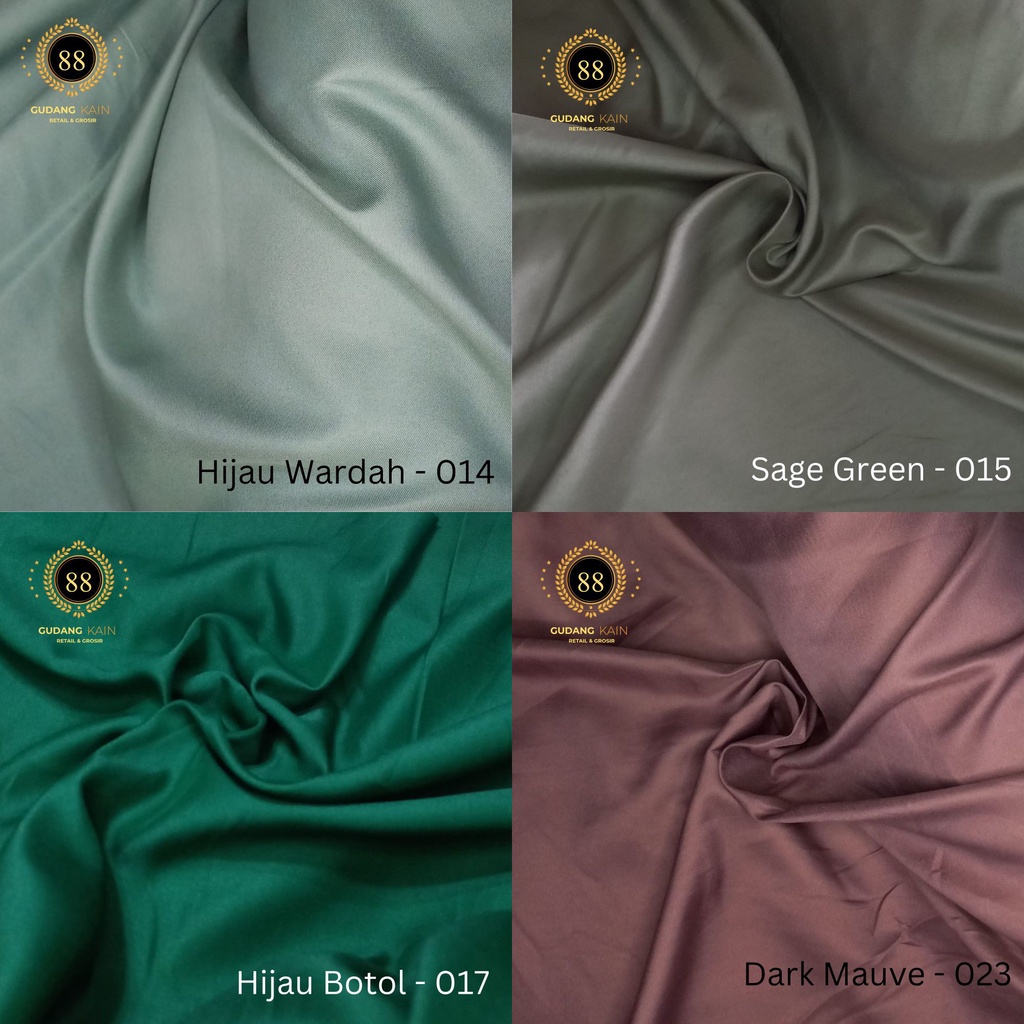 Kain Satin Velvet Premium Polos Bridesmaid [Harga 1 Roll - Isi 60 Yard]