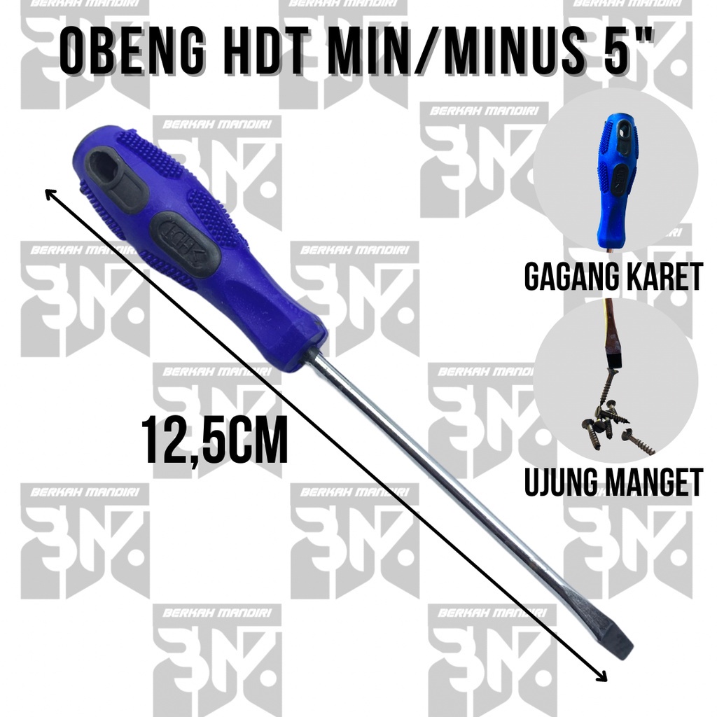 OBENG|drei HDT MIN/- 6&quot;/5&quot;/4&quot; Gagang karet