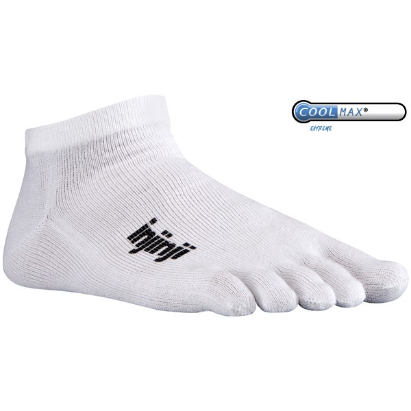 Injinji Performance Run Original Weight Micro Socks Size S -  Sport White