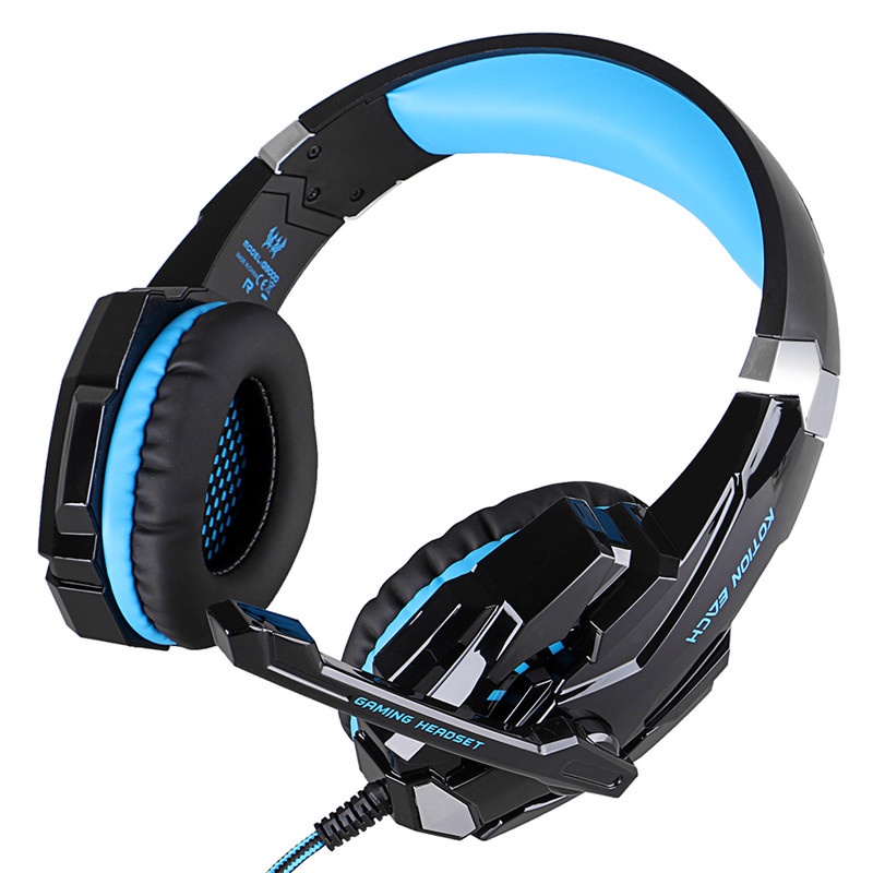 Sicibel G9000 Headset Gaming Deep Bass Stereo Dengan Mikrofon + Lampu LED Untuk PC / Laptop