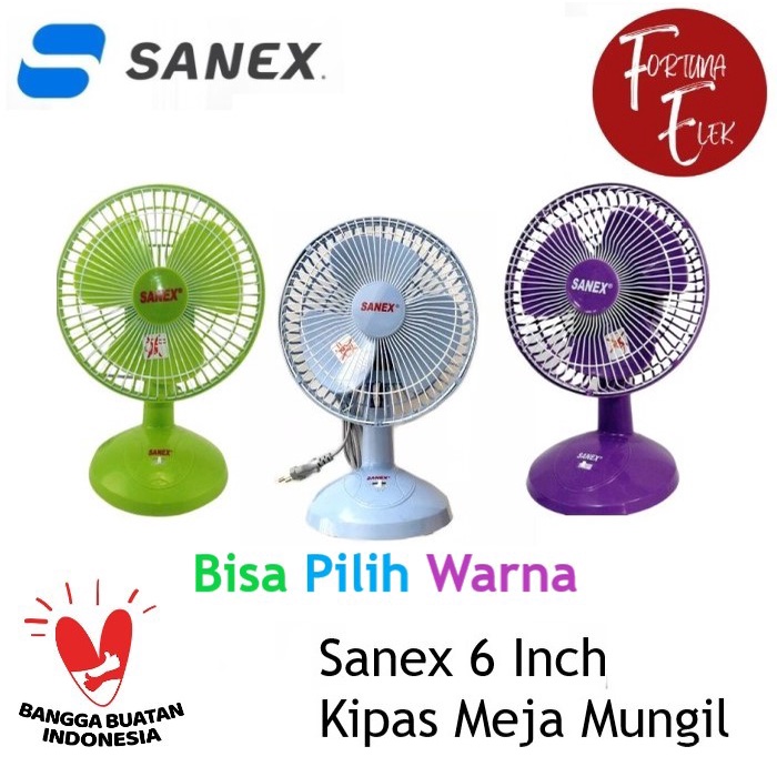 Sanex Desk Fan - Kipas Meja Mini 6 Inch