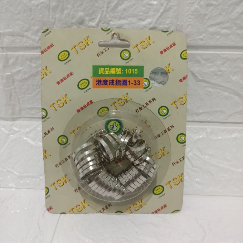 Ukuran  Cincin Hongkong