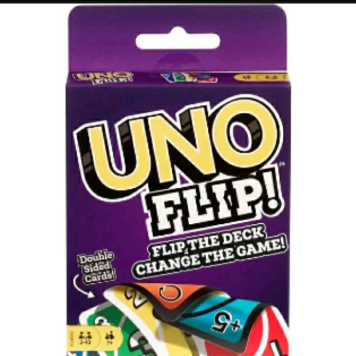 Family Game Kartu Uno Flip Mainan Kartu Uno Stacko
