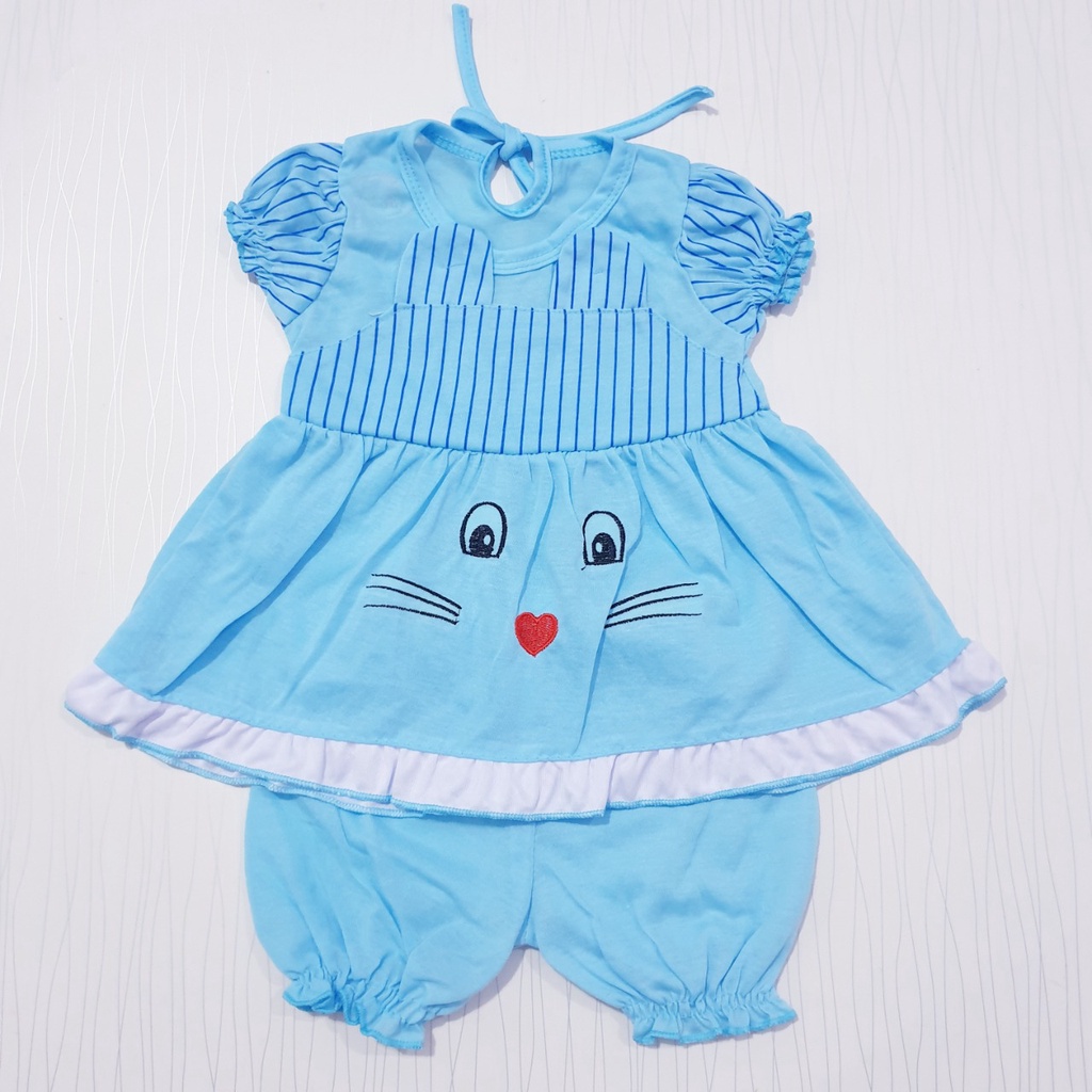 setelan dress anak perempuan lucu