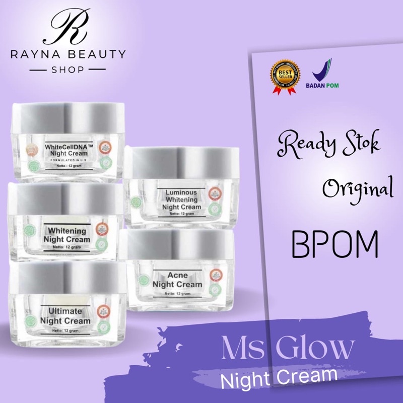 *Ready* White Cell DNA Night Cream, Day Cream, BB Cream MS Glow