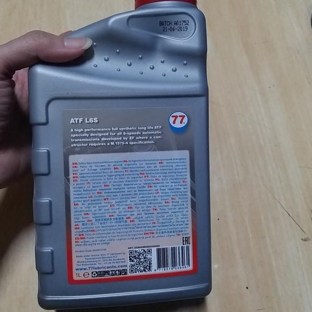 Oli Transmisi Mazda Skyactive ATF L6S / ATF FZ