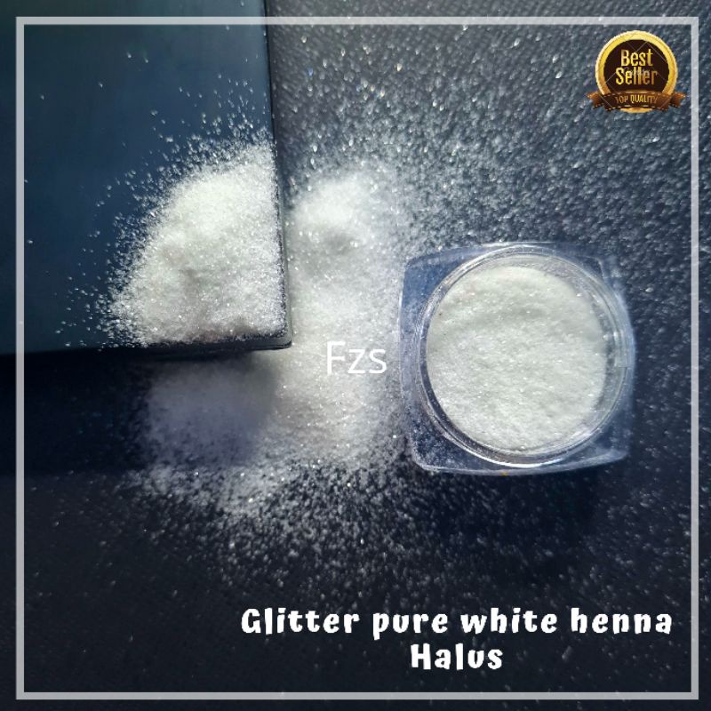 Gliter putih, glitter henna