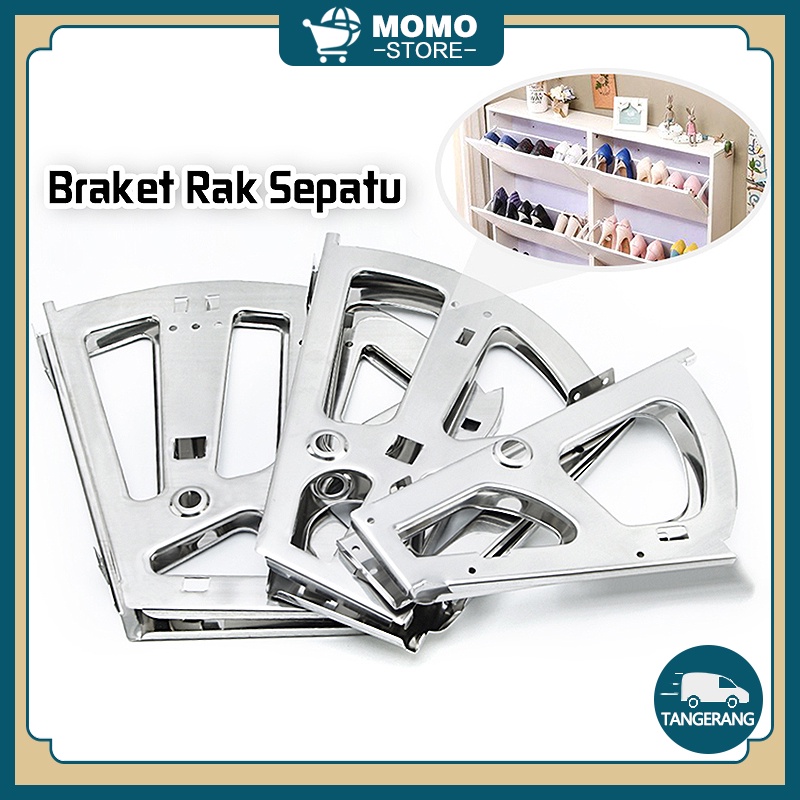 Braket Rak Sepatu Lipat / Shoes Drawer Cabinet Hinges Frame / Alat Membuat Rak Sepatu Tersembunyi