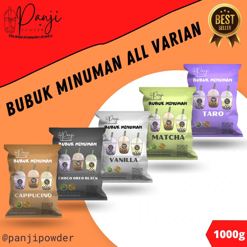 BUBUK MINUMAN RASA 1KG / SERBUK MINUMAN ANEKA RASA / BUBUK MINUMAN KEKINIAN / MINUMAN INSTAN / MINUMAN BOBA SERBUKMINUMANANEKA RASA BUBUK MINUMAN KEKINIAN BUBUK MINUMAN PREMIUM