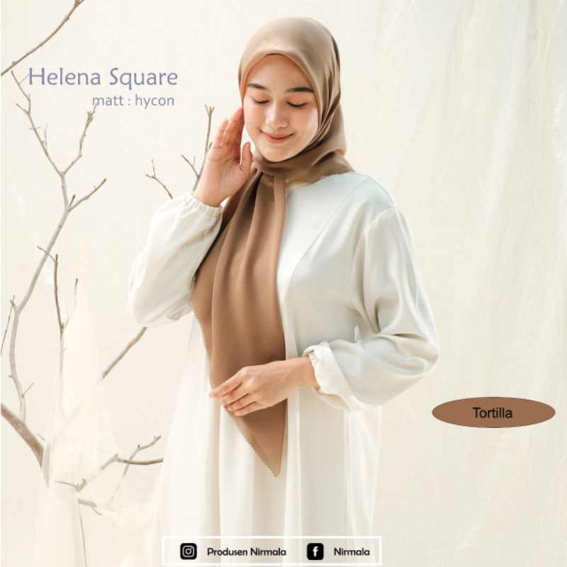 HELENA SQUARE ORIGINAL BY NIRMALA BAHAN HYCON LASERCUT SEGIEMPAT HELENA NIRMALA