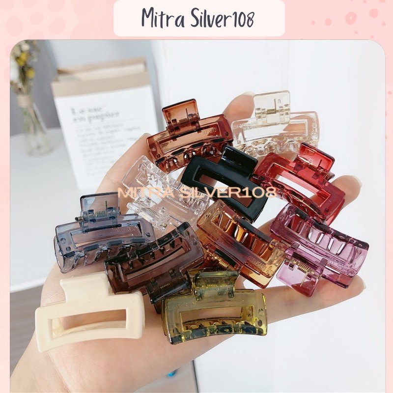 [MS108] JPT 21 Jepit rambut jedai mini GLOSSY POLOS UKURAN 3,5cm Korean Style untuk Wanita