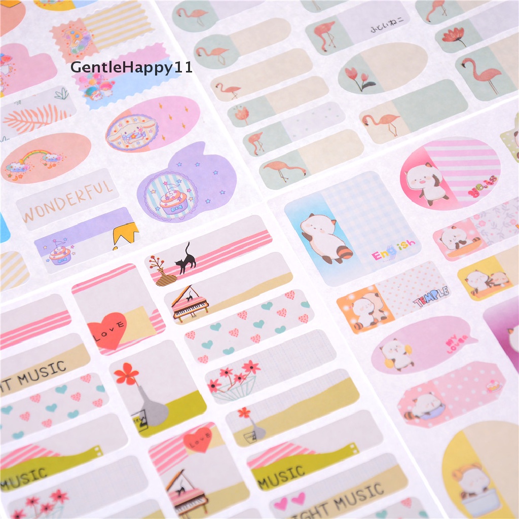 Gentlehappy Removable Book Notebook Index Nama Sticker Label Tulisan Sekolah Supply id