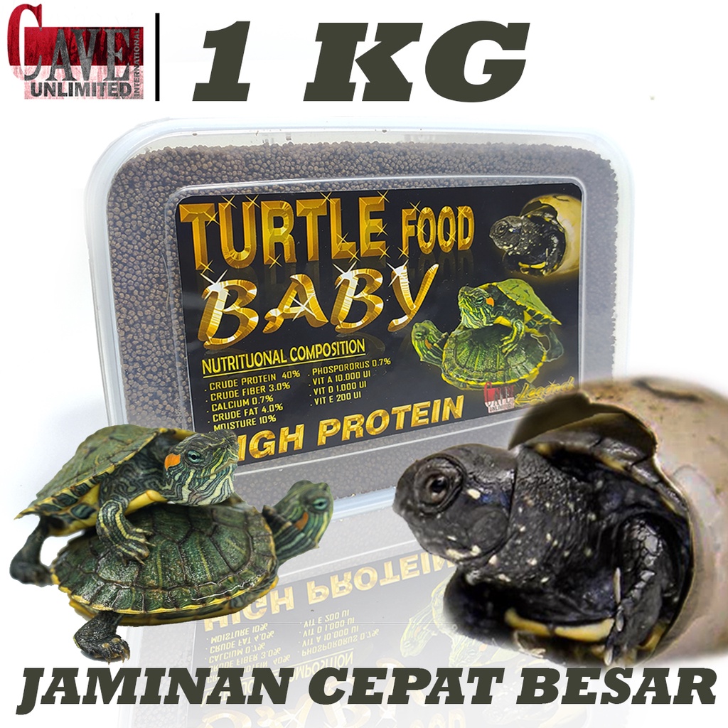 1KG MAKANAN PELET BABY KURA KURA BRAZIL RES AMBON ALIGATOR HI PROTEIN JAMINAN CEPAT BESAR