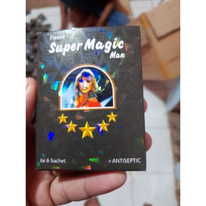 Tisu Tissue Lovers Sutra Magic Power Super Magic Man Hitam