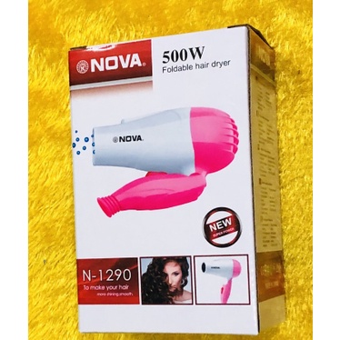 Hair Dryer Nova N1290 Pengering Rambut Lipat - 500W