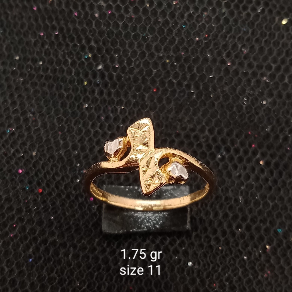 Cincin emas 17K - 1.75 gr kadar 750 - 3905