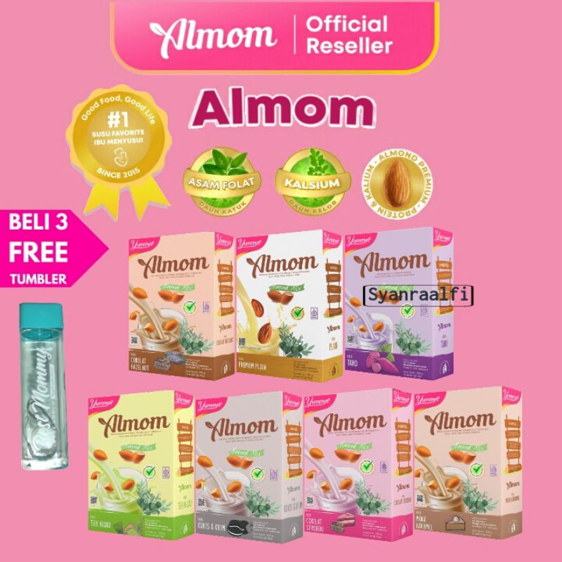 Jual Almom Booster Asi Milk Susu Almom Pelancar Asi Yummys Bubuk Susu Almond Shopee Indonesia 5135