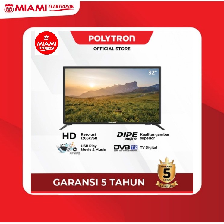 POLYTRON PLD 32V1853 / PLD32V1853 DIGITAL LED TV 32&quot;