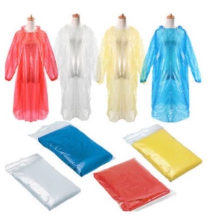 JAS HUJAN PONCO TERUSAN DEWASA PLASTIK RAINCOAT ANTI AIR