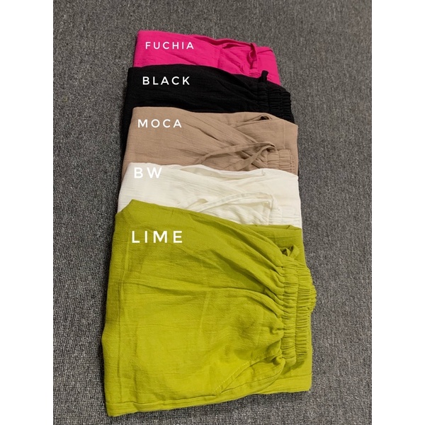 SIRRO PANTS CRINKLE LINEN PREMIUM