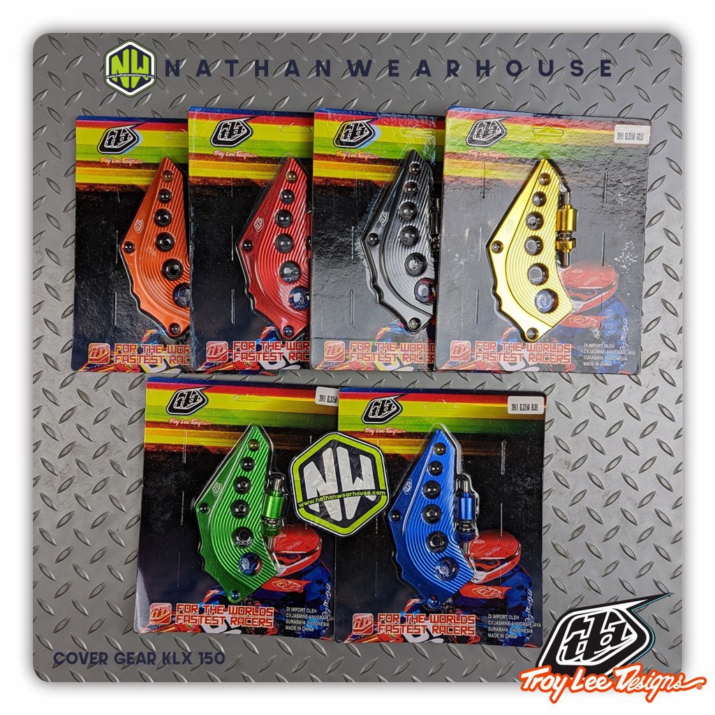 Cover Tutup Pelindung Gear Depan KLX 150 BF Dtracker Full CNC TLD