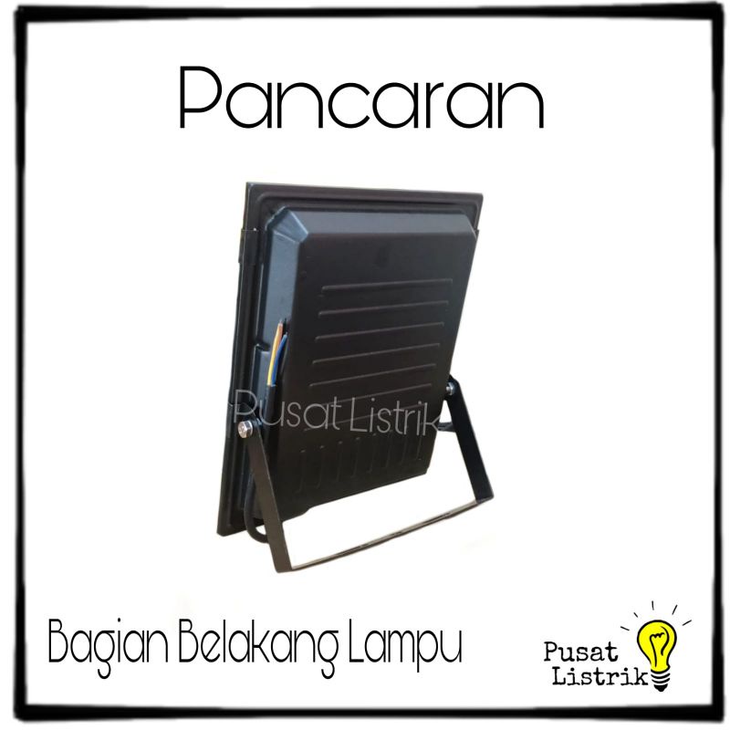 Lampu Sorot LED 200watt + Bubble Wrap Putih Kuning Pancaran Lampu Tembak 200w