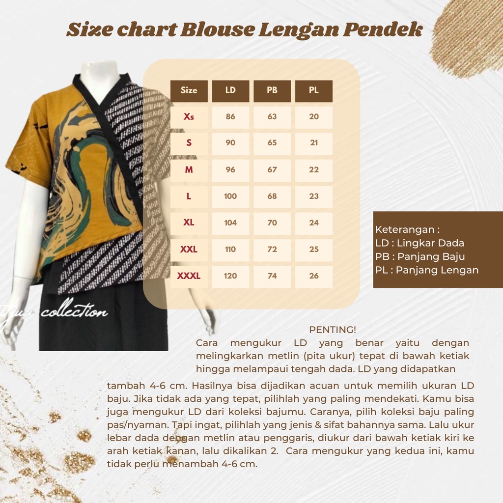 BLUS MARCELA | ATASAN BATIK WANITA BUSUI