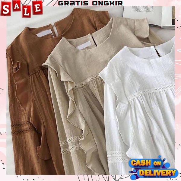 Blose Wnita Terbaru 2023 Blus Pesta Kondangan Baju Atasan Blues Casual Bsju Boluse Import Premium Bl