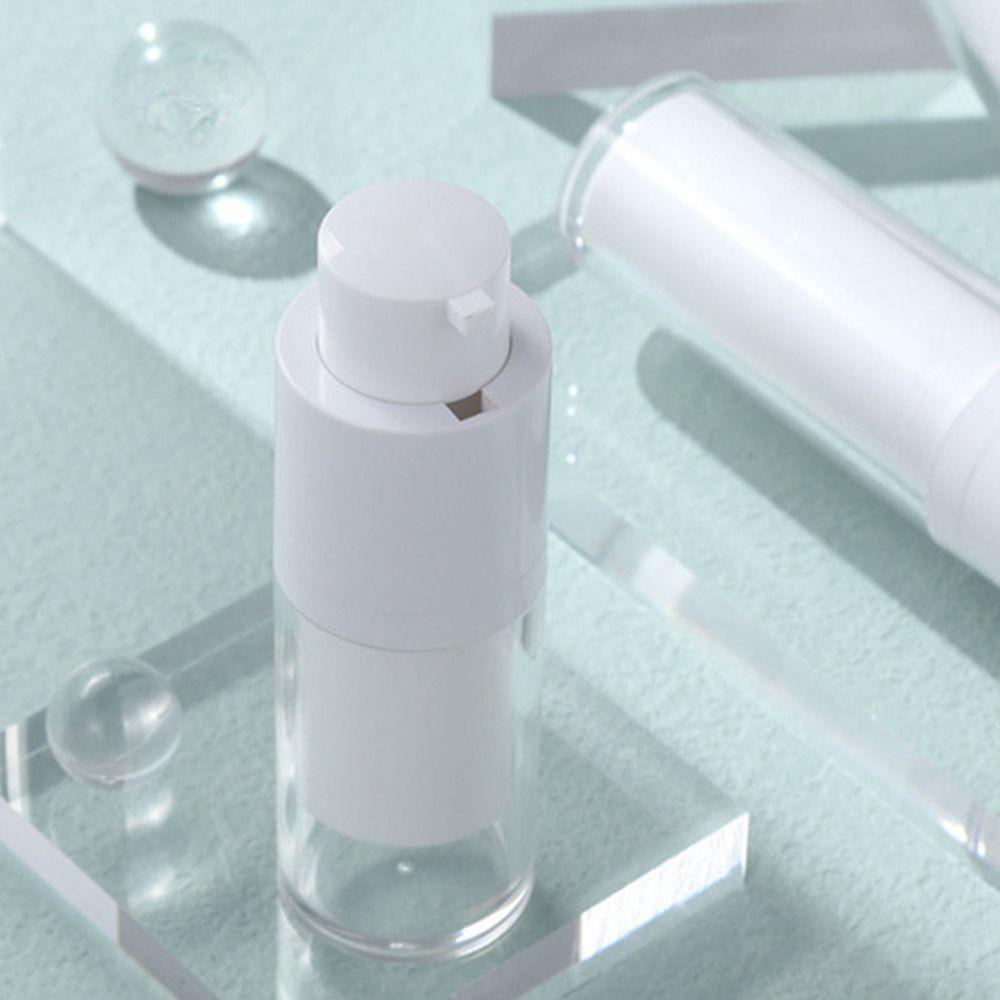 [Elegan] Vacuum Pump Bottles Portable 15/30 /50ml Cream Dispenser Wanita Botol Foundation Cair Travel outfit Botol Isi Ulang