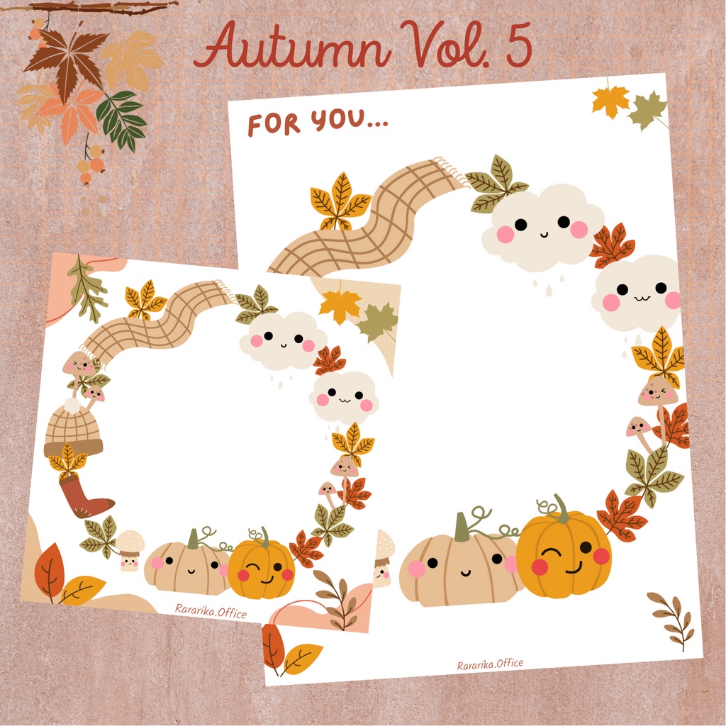 Notepad Autumn VOL 5 Musim Gugur Aesthetic