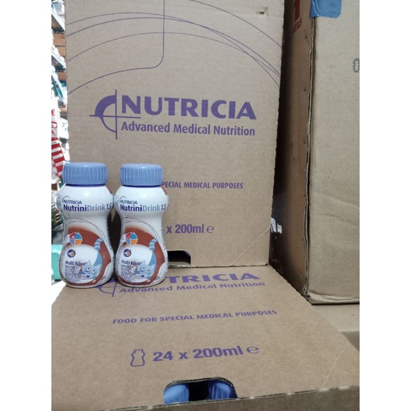 NUTRINIDRINK CAIR 200ML RASA COKLAT &amp; VANILA - KARTON ISI 24 BOTOL