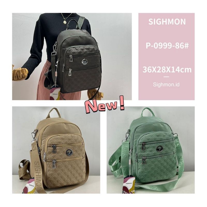 TAS RANSEL SIGHMON IMPORT ORI MULTIFUNGSI 3IN1