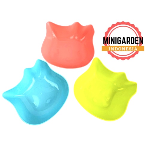 TEMPAT MAKAN KUCING PB 079 pet bowl single bowl cat shaped mangkok tempat minum hewan anjing