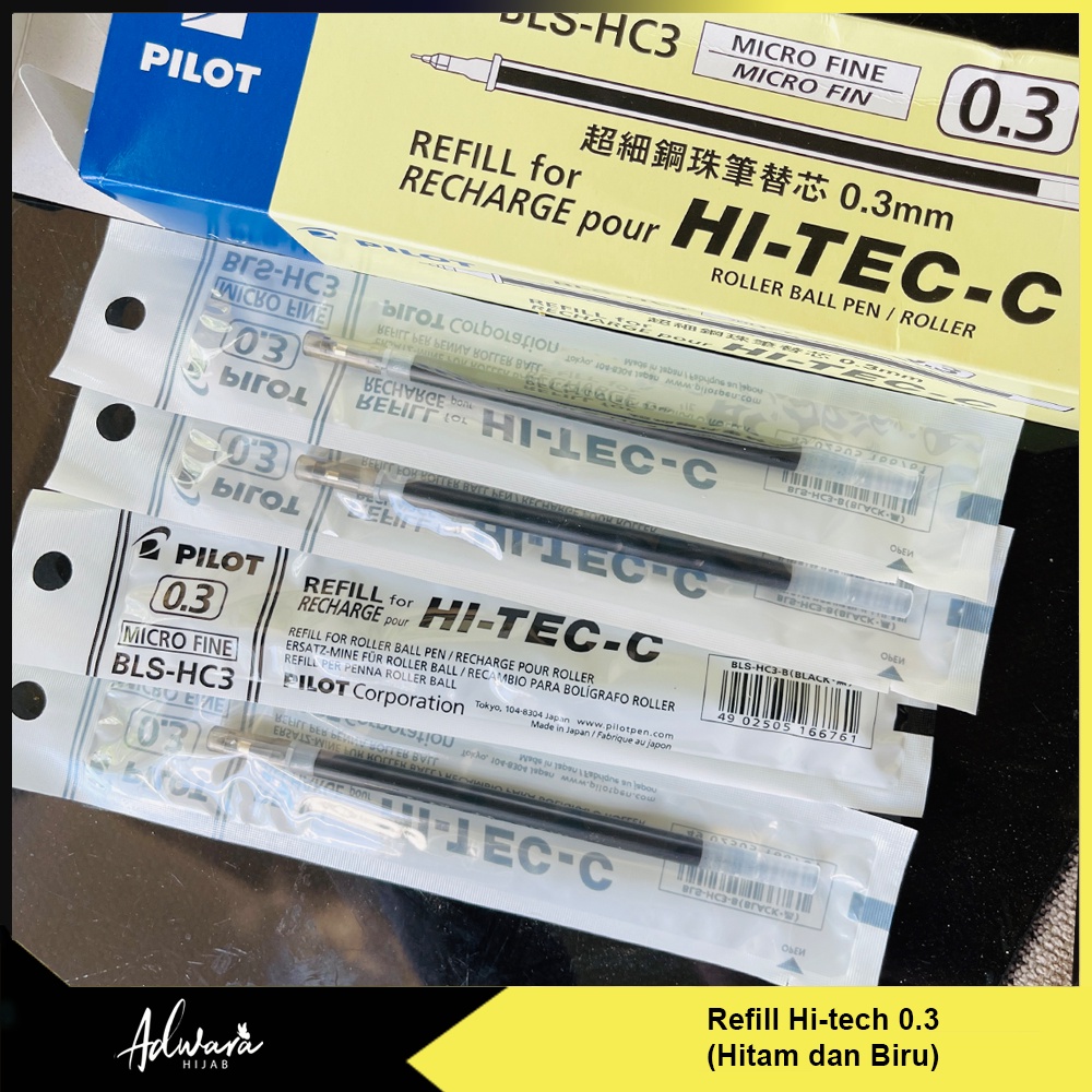 Pulpen Pilot Hi-tech 0.3 Tinta Hitam (per pcs)