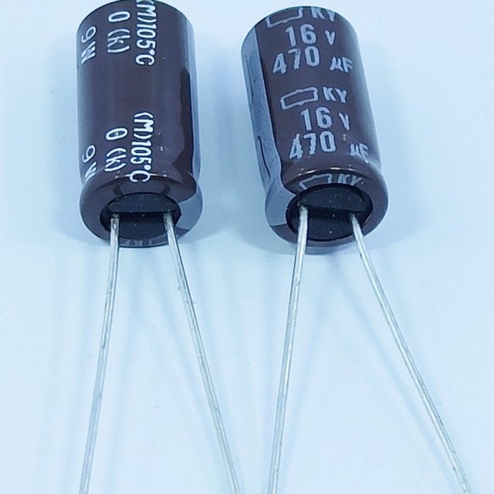 elco 470uf 16v Elco 470uf 16v kapasitor capasitor Ukuran Nilai 470UF