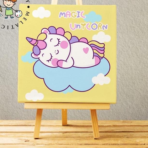 

PAINT BY NUMBER KANVAS 20X20 UNICORN EDITION - unicorn magic