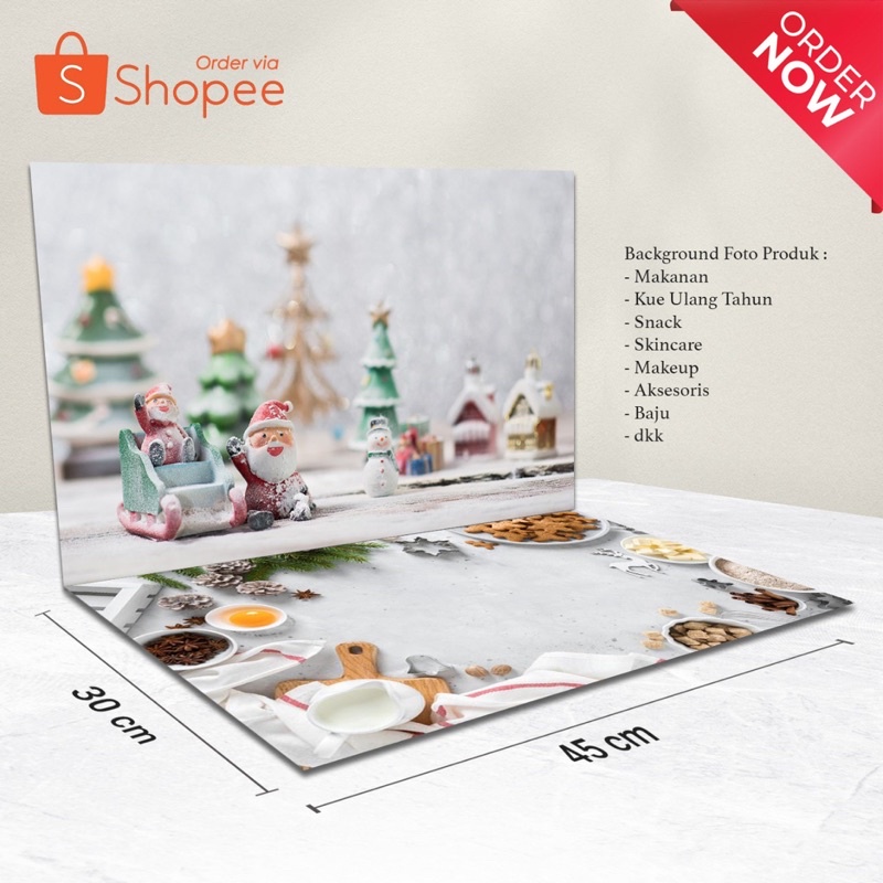 Alas Foto Motif Natal/Alas foto Christmas/Alasfoto/Background Foto Produk/Alas foto olshop