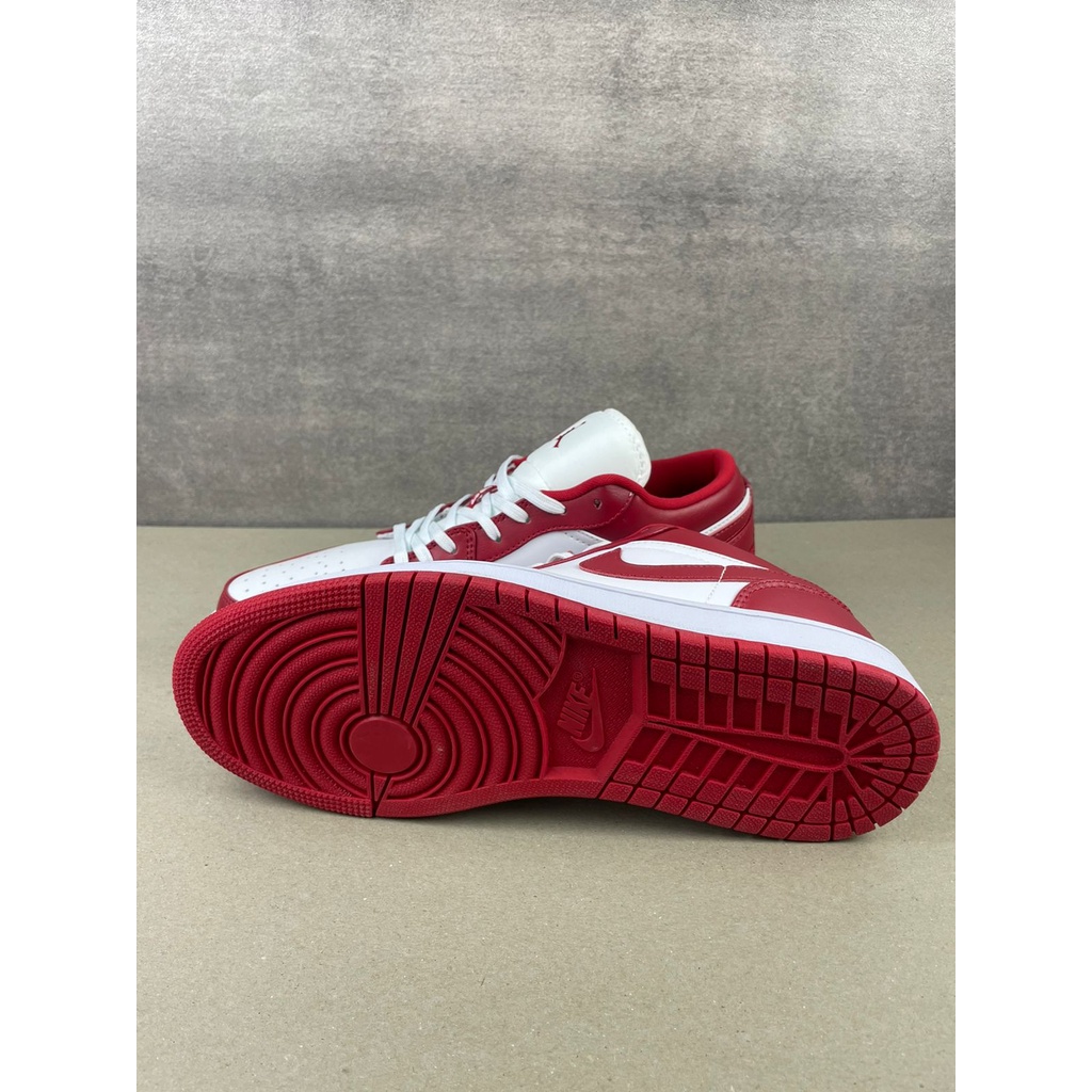 Air Jordan 1 Low Gym Red White 553558-611, Guaranteed 100% Real Pic.