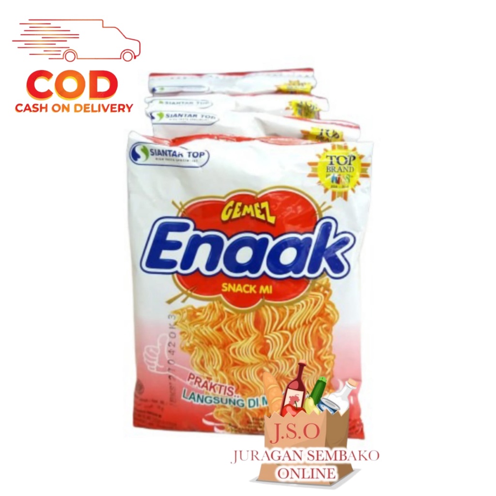 ( JSO ) Mie Gemez Enaak Renceng isi 10 x 18gr Mie Gemes Enak Rencengan snack cemilan anak murah mie kriuk