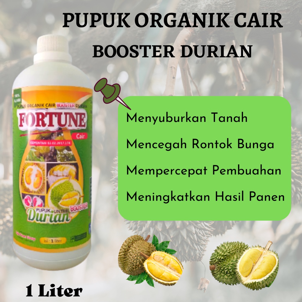 BOOSTER DURIAN CAIR 1 LITER, Pupuk Cair Untuk Durian, Pupuk Durian Supaya Cepat Berbuah
