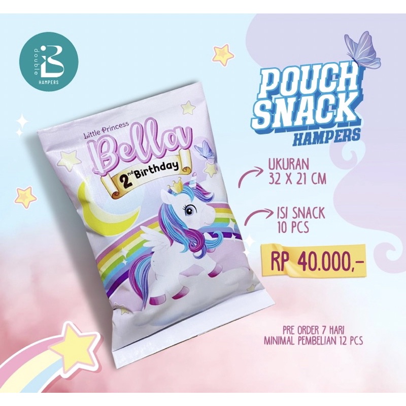 

Giant snack Hampers souvenir ulang tahun Pouch Mini